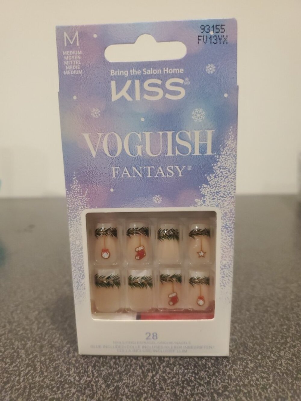 Kiss Voguish Fantasy Press on Holiday Nails One Box